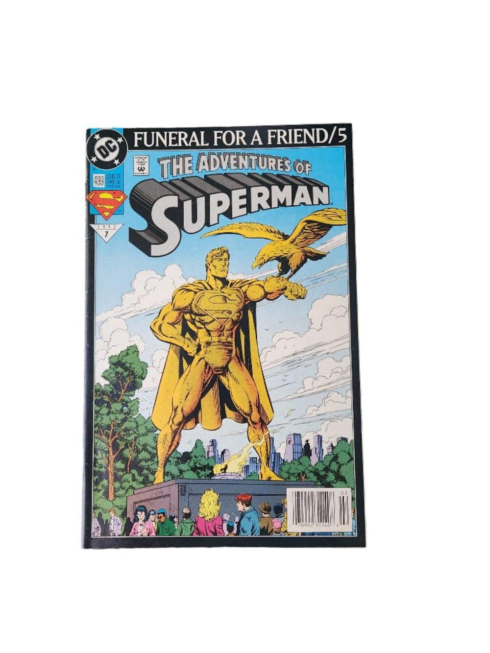 DC Comics The Adventures Of Superman #7 1993 Comic Book Collector Bagged Boarded